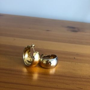 Vintage chunky hoops selling as is some mixed color